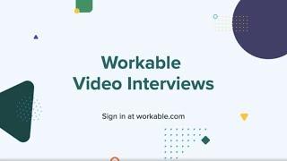 Workable Video Interviews