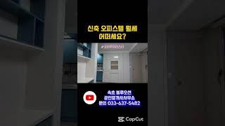 속초 조양동 신축 오피스텔 월세입니다!! #속초 #속초부동산 #코아루아리스타