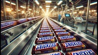 How Millions of Snickers Are Made in a Factory | Snickers Factory Process