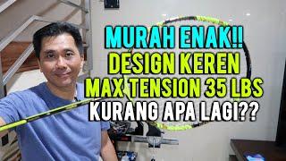 RAKET ENAK, MURAH, DESIGN KEREN, MAX TENSION 35 LBS!!