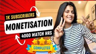 1000 Subscribers Celebration 4000 Watch Hours Completed in 3 Months | YouTube Channel Got Monetised