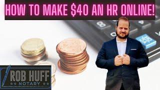 How to make around $40 an hour working online on Notarize.com! Ep39