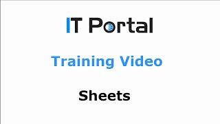 IT Portal - Sheets