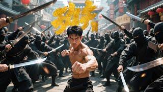 1 Man Fights 100 Gangsters & Wins! Secret Stranger is Combat King!