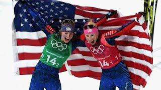 US cross-country skiers win historic gold medal