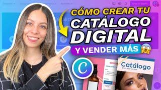 Como HACER UN CATALOGO DIGITAL EN CANVA 2024