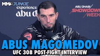 Abus Magomedov Admits Sean Strickland Fight Came Too Early: 'Now I'm Ready to Smash' | UFC 308