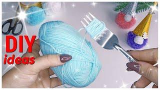  Самые МИЛЫЕ Гномики  на ёлку  СОИМИ РУКАМИ. Легко и Просто! Christmas Yarn Gnomes. DIY Christmas