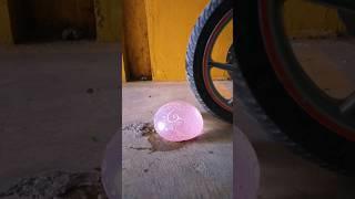 🩷🩷 pink water balloon crushing bike Reverse video asmr balloon video #balloons #asmr #shorts