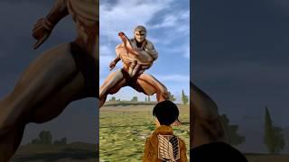 Armored Titan vs Eren Yager #blueshirtguy #aot #attackontitan #anime #fyp #meme #dancetrend #vrchat