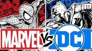 DRAWING THE ULTIMATE MARVEL VS DC PIECE!! THE BOX OFFICE BRAWL FINALE!