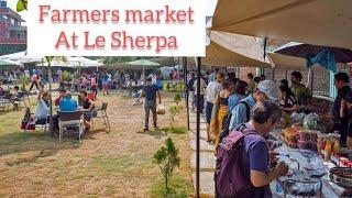 Farmers market at Le Sherpa## Baluwatar##