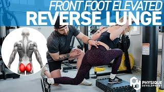 How to: Reverse Lunge on Smith Machine (front foot elevated) | Technique to Build Bigger Glutes