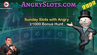 SUNDAY SLOTS with Angry - €1000 Bonus Hunt