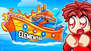 Building ELEMENTAL BOATS in Roblox Build a Boat