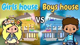 Yellow Girls  vs Blue Boys  Toca boca house makeover  [ Toca Life World ]