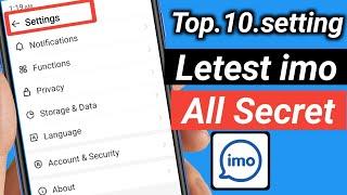 Imo Top 10 Secret Settings | imo Voice Club Delete kaise kare | Imo All Privacy Settings