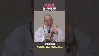 해탈과 열반의 뜻 #법륜스님 #법륜스님쇼츠 #법륜쇼츠 #이래도 좋고 저래도 좋고 #즉문즉설 #정토불교대학