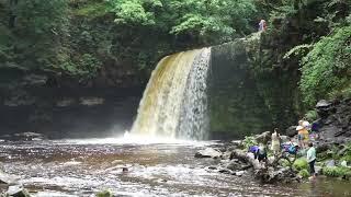 Sgwd Gwladys - Lady falls - waterfall walk Pontneddfechan - Wales