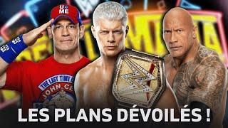 Les plans de Wrestlemania 41 dévoilés (John Cena, Cody Rhodes, The Rock...)