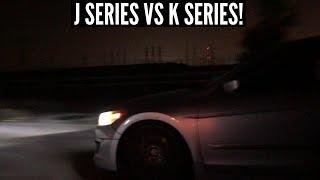 K SERIES VS J SERIES! | 2008 Honda Accord V6 Coupe vs 2009 Honda Civic Si Coupe