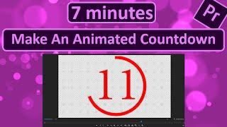 How To Make An Animated Countdown in Premiere Pro