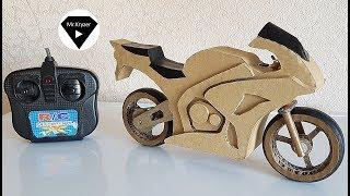 How to make a motorcycle of cardboard on the radio control?