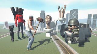 Franklin Fight Giant Skibidi Toilet in Indian Bike Driving 3D #2