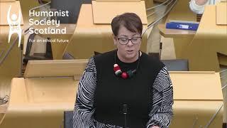 Elena Whitham MSP thanks Humanist Society Scotland for role in #BufferZones law