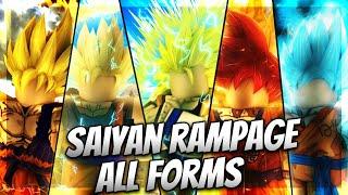 NEW Saiyan Rampage All Forms in the Game Roblox AtlasZero