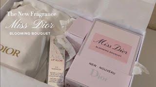 aesthetic unboxing of the new miss dior blooming bouquet (2023 ver.) & more 。• *₊°