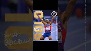 The U.S:Jaydin Blackwell wins Paralympic gold in the 400m T38 tying his world record with a 48.49