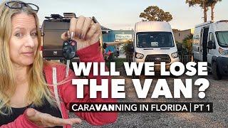 High stakes at a Harvest Host & swimming at Wekiwa Springs (Florida van life & travel)