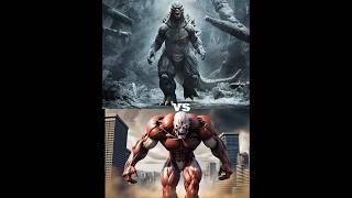 Colossal Titan vs Godzilla vs Gaint Creatures (King Kong, Venom, Yeti, Hulk, Thanos, T rex, )