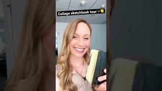 Collage sketchbook tour with color theory magic tricks  #colors #collage #artist