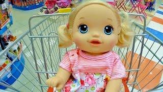 BABY ALIVE Outing To Toys Shop With NEW Baby Go Bye Bye