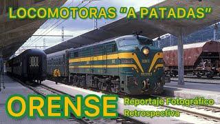 Reportaje de TRENES y LOCOMOTORAS en Orense train videos Europe FERROCARRIL Español Renfe R10