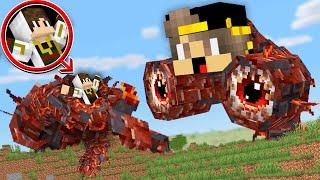 ماين كرافت ولكن عملت مقلب في صديقي وخربت السرفر بالكامل ( الوحوش ضد صديقي ) !!!