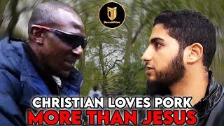 Muslim Dominates Confident Christian By Using The Bible | Muhammed Ali | Speakers Corner