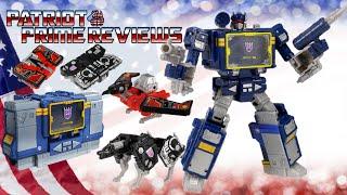 Patriot Prime Reviews WFC Trilogy Netflix Soundwave with Ravage & Laserbeak.