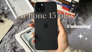 iPhone 15 plus Unboxing (black, 128gb) + iPhone 14pro max camera test