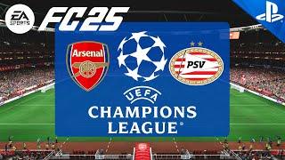 FC 25 | Arsenal vs PSV | Champions League 24/25 | PS5 Full Match