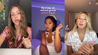 Grwm first day of school - TikTok compilation 🪞