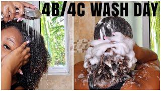 MY 4B/4C WASH DAY ROUTINE | Thick natural hair edition