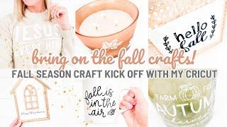 Bring On The Fall Crafts! | 2024 Fall Cricut Crafts To Kick Off Fall Season