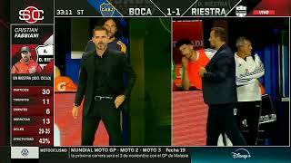 Boca 1 - Riestra 1 | Goles/Minuto A Minuto (SportSCenter) | Espn