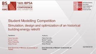 IBPSA Education Webinar: PENTATHLON, BS2019 Student Modelling Competition