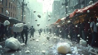 Stones are Hitting Japan! Storm with Huge Hail rages in Hachioji, Tokyo.