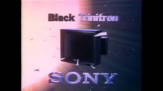 Sony Black Trinitron Werbung 1987