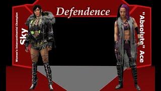 Iyo Sky vs "Absolute" Young Ace l Defendence l WWE 2K24